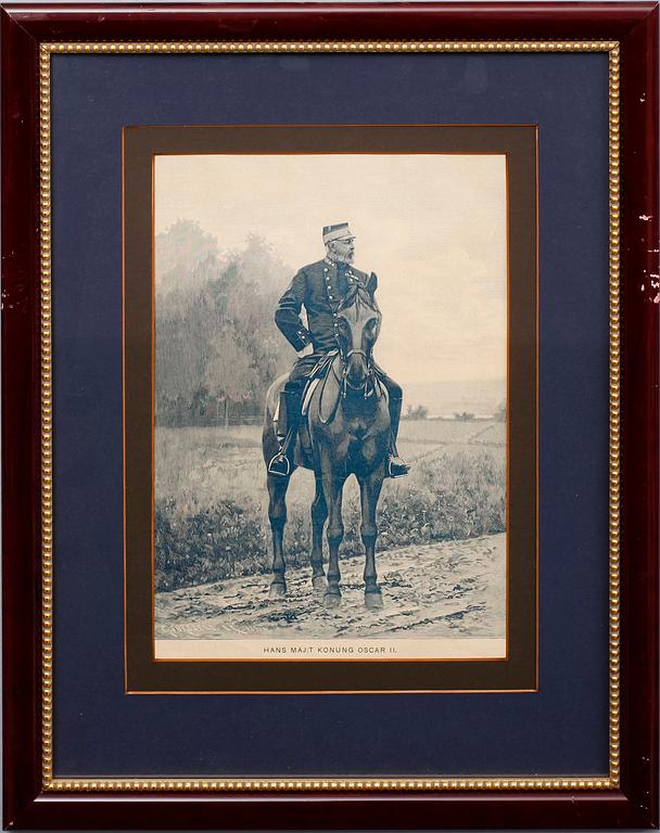 LITOGRAFISKA TRYCK, 5 st, omkring år 1900.