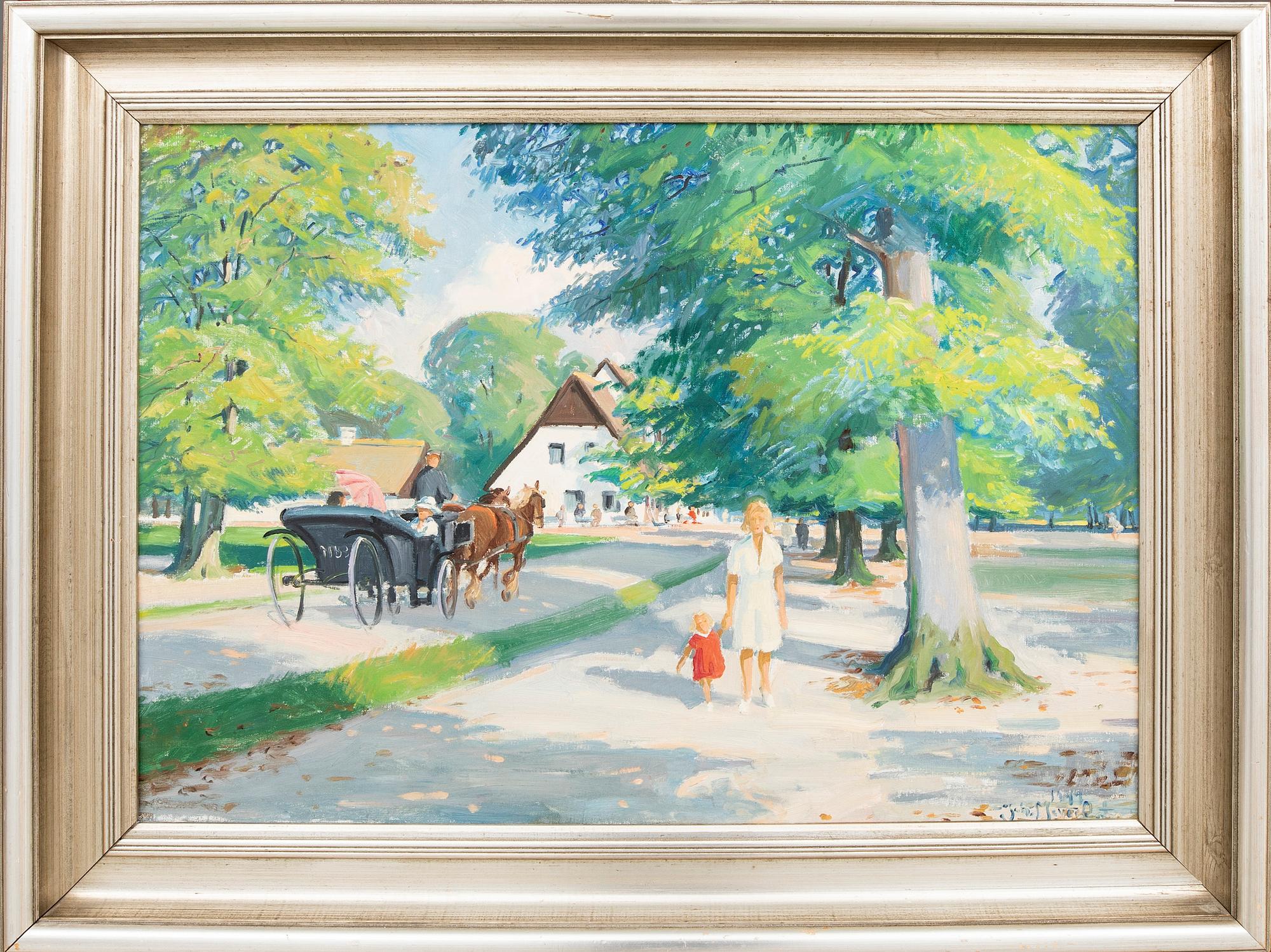 Johannes Meyer Andersen, oil on canvas, signed and dated 1947.