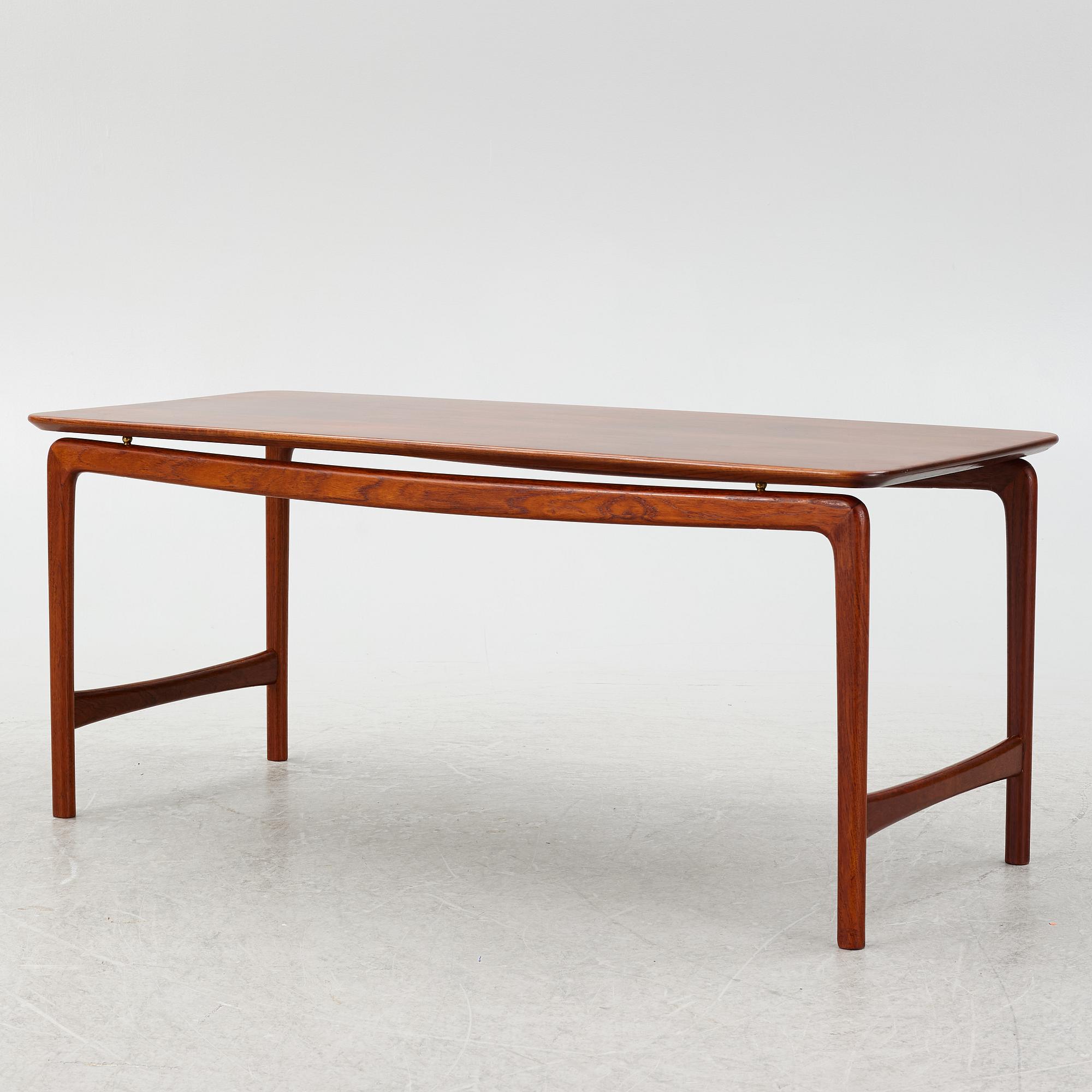 Peter Hvidt & Orla Mølgaard Nielsen, coffee table, France & Daverkosen, Denmark 1950s-60s.