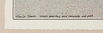 Beck & Jung, triptyk, akryl och ink jet print, signerad och daterad 1984.