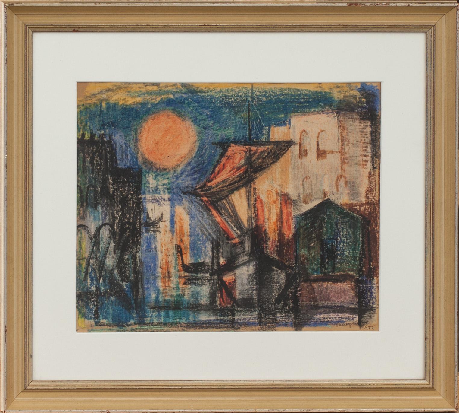 TUULIKKI PIETILÄ, krita, signerad och daterad 1952.