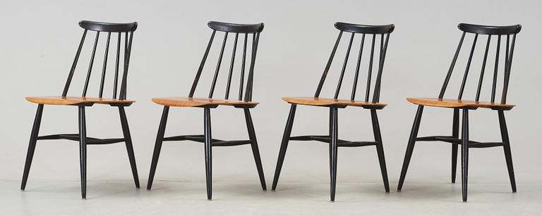 STOLAR, 4 st, "Fanett", Ilmari Tapiovaara, Edsbyverken, formgiven 1955.