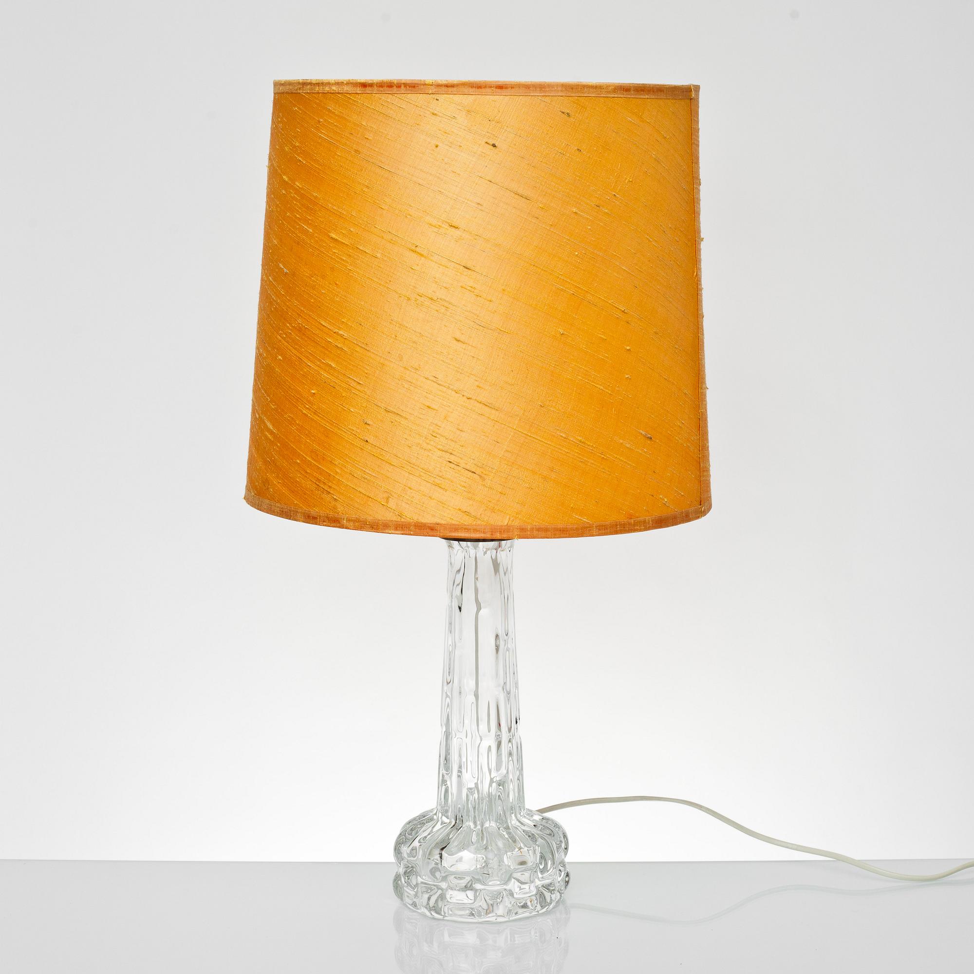 BORDSLAMPA, Carl Fagerlund, Orrefors. 1900-talets mitt.