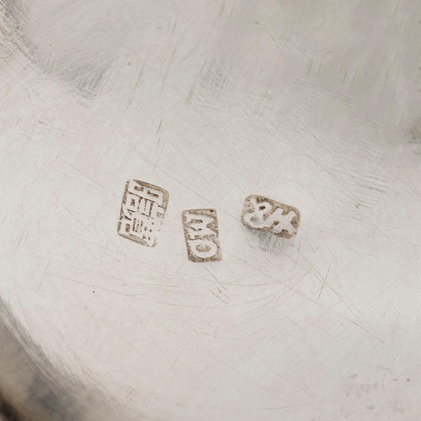 Kermakko, vientihopeaa, Cum Wo, Hongkong, 1860-1920.