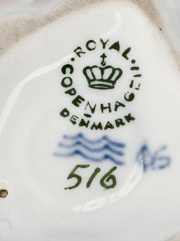 DJURFIGURINER, 8 st, porslin, Bing & Gröndahl resp Royal Copenhagen.