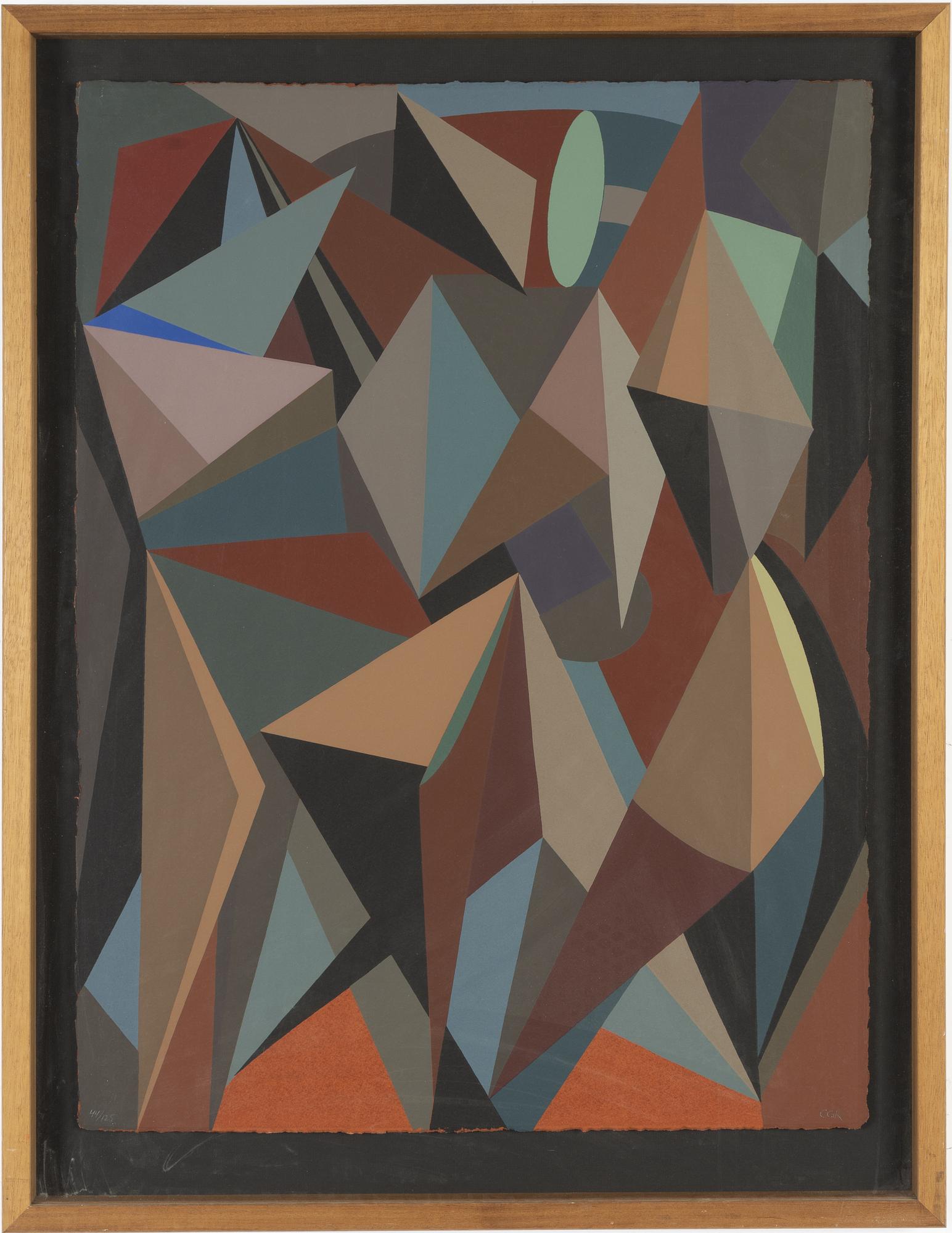 CG Karlsson, färgserigrafi, 1989, signerad 44/125.