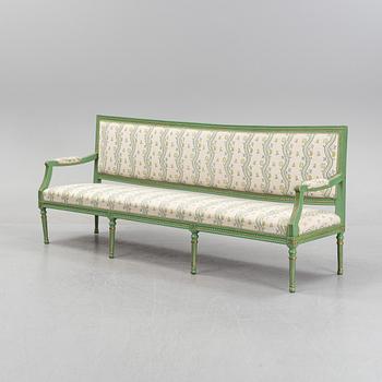 A late gustavian provincial sofa, circa 1800.