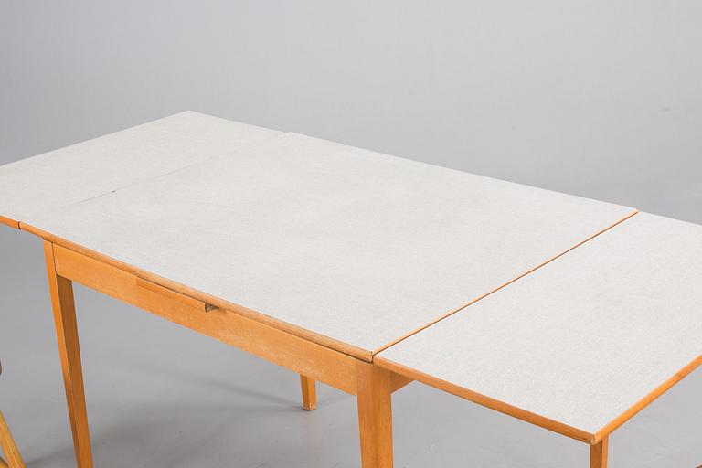 BORD, Perstorp och STOLAR, ett par, Nesto. 1900-talets mitt.