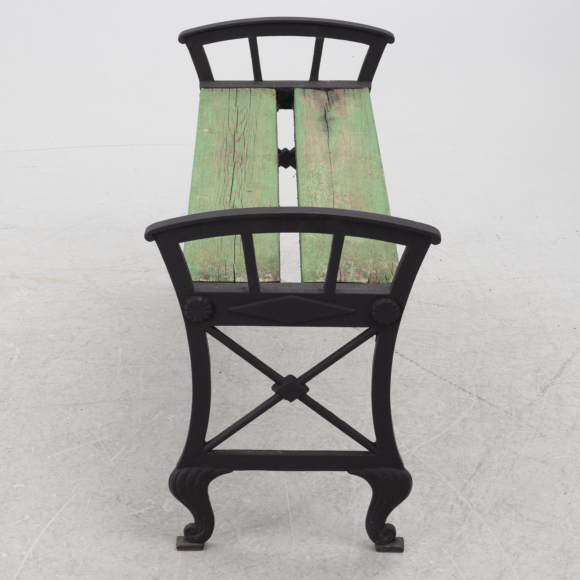 Folke Bensow, "Park bench no. 2", 20th century.
