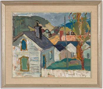 Harald Lindberg, olja på pannå, signerad.