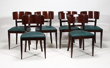 STOLAR, 6 st. Art deco, 1920/30-tal.