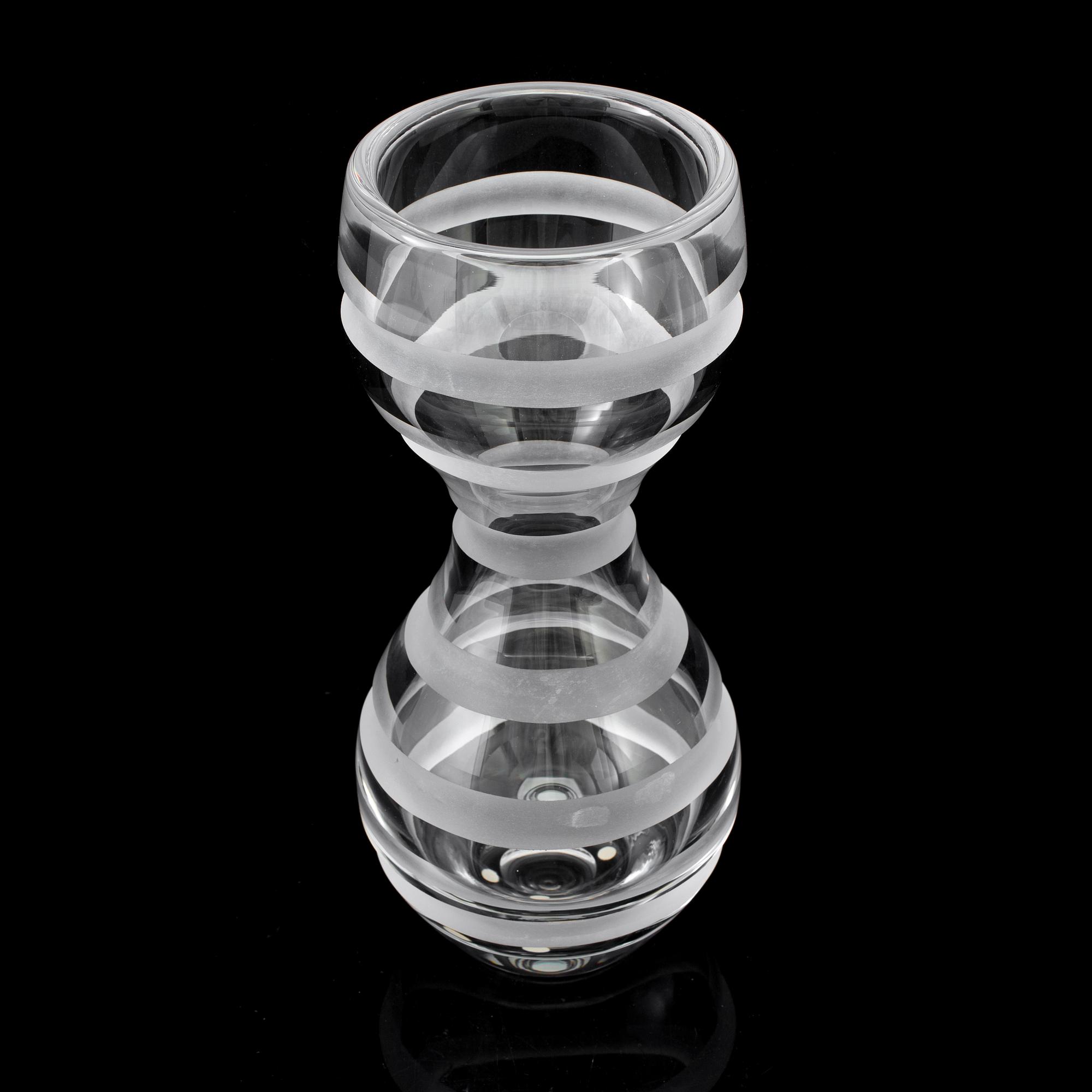 GUNNEL SAHLIN, a glass vase from Kosta Boda.