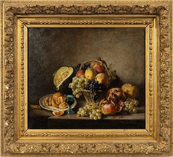 Unknown artist, 19th century, Fruit still life.
