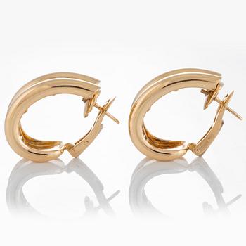Örhängen med baguetteslipade diamanter total vikt ca 3 ct.
