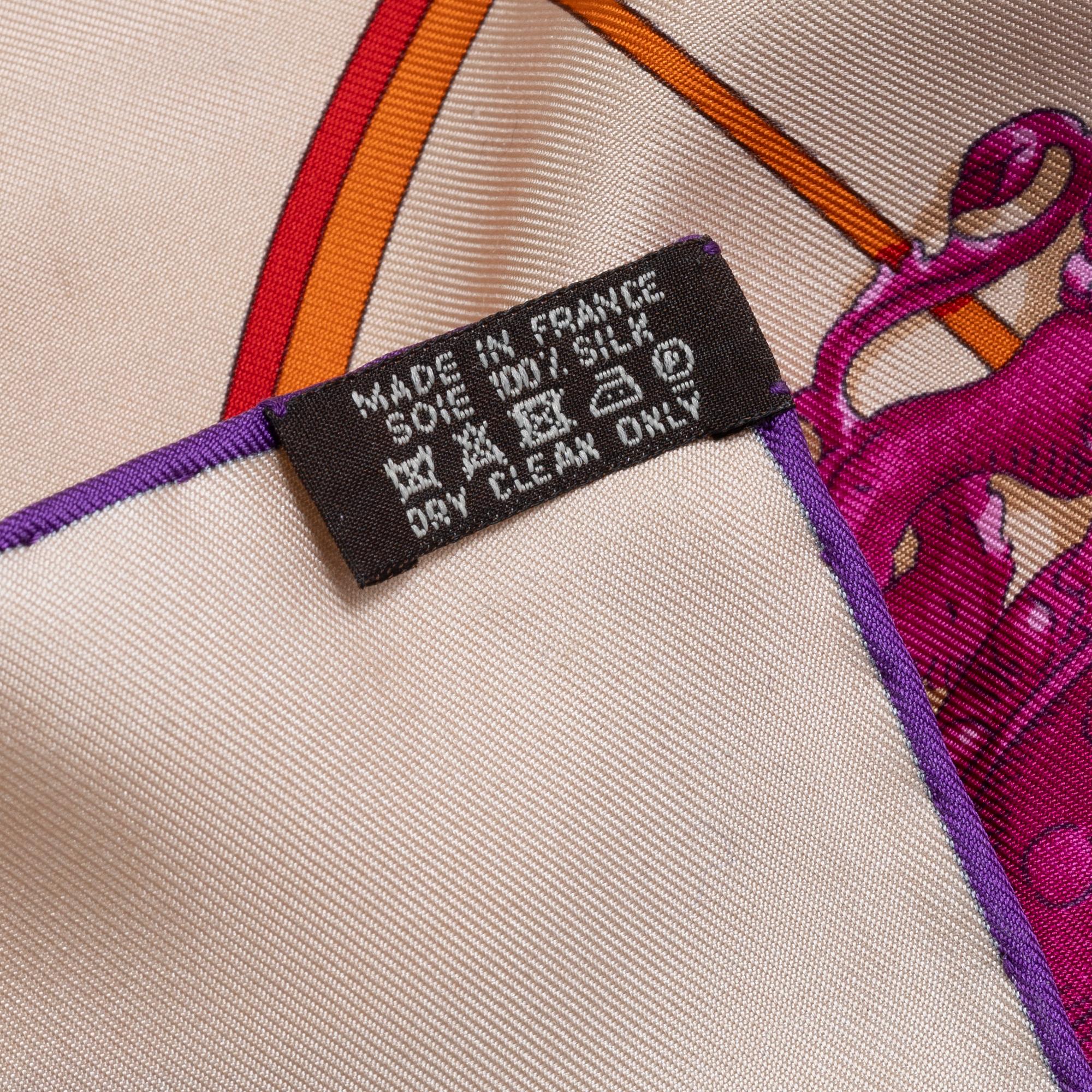 Hermès, scarf, "Springs".