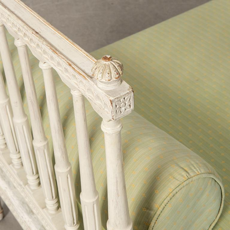 Bänk/soffa, gustaviansk stil, 1900-tal.