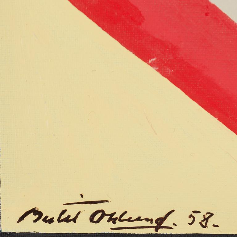 BERTIL ÖHLUND, oil on canvas, signed and dated 58.