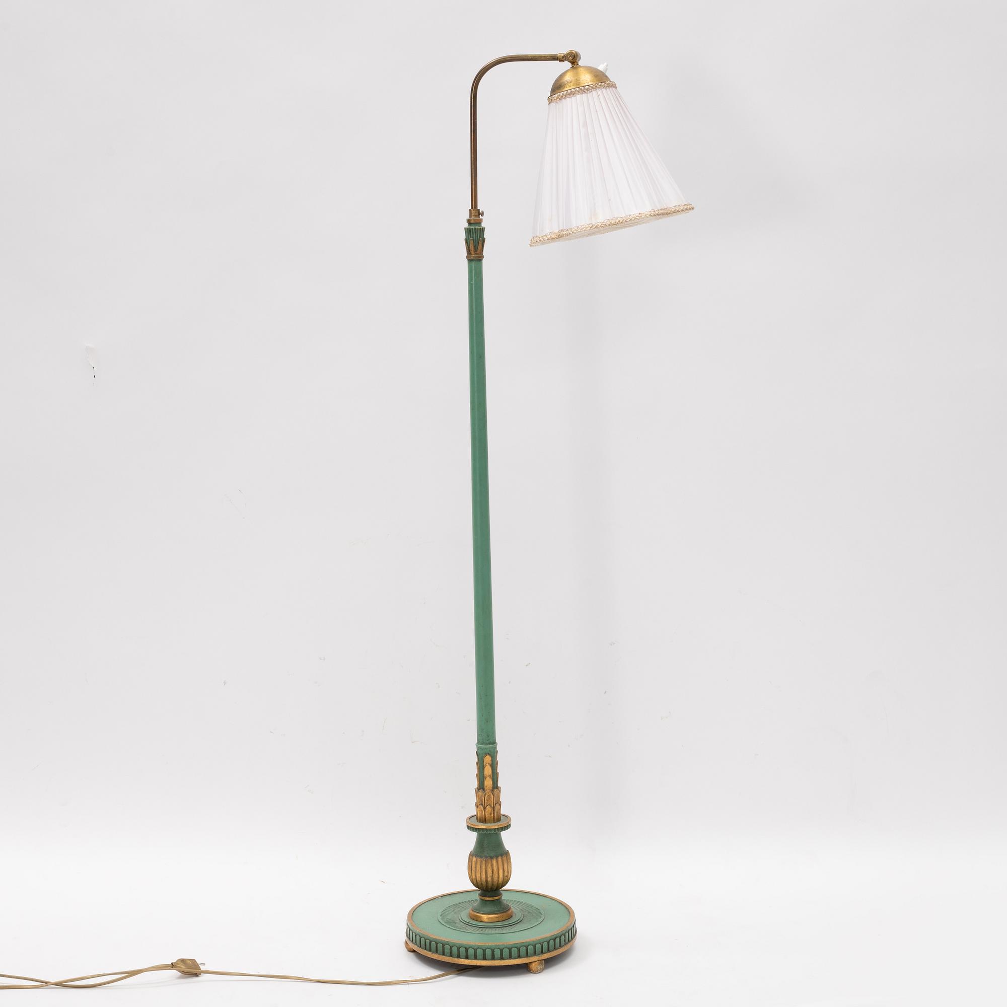 Golvlampa, 1900-talets början.