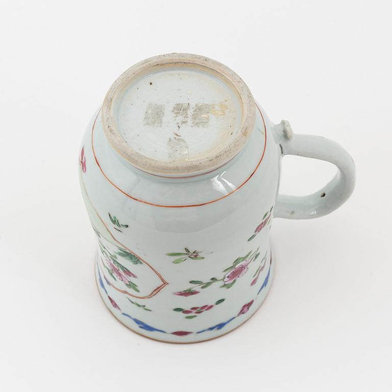 A famille rose jug, Qing dynasty, Qianlong (1736-95).