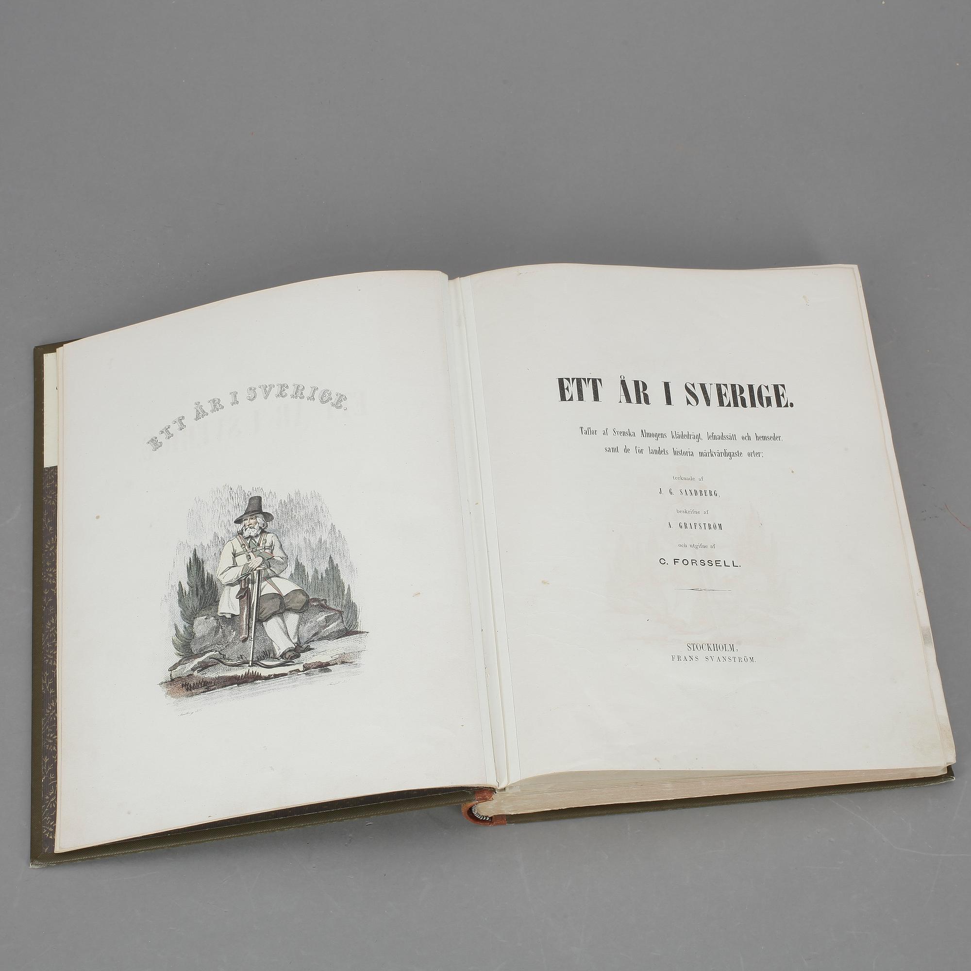 BOK, "Ett år i Sverige", O Forssell. Stockholm, 1864.