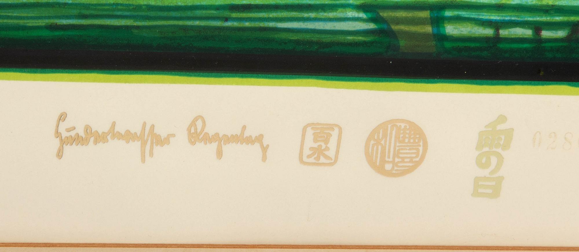 Friedensreich Hundertwasser, "Irinaland above the Balkans," plate no. 7 from "Rain on Rainy Day".