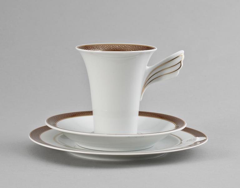 SERVIS, 11 delar, porslin, Versace, Rosenthal, Tyskland.