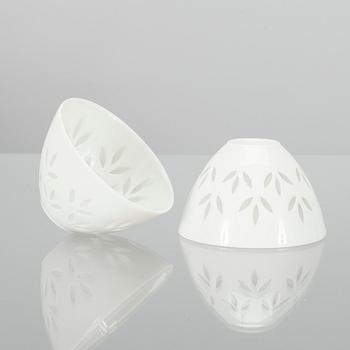 MALJOJA, 4 kpl, riisiposliinia, Friedl Holzer-Kjellberg Arabia 1900-luvun puoliväli.