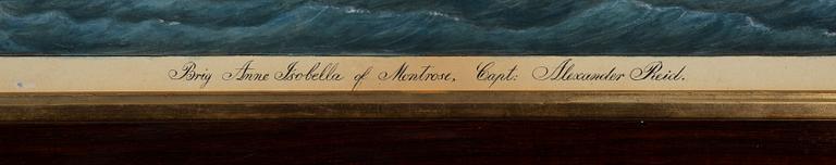 Jacob Petersen, The brig "Anne Isabelle" of Montrose  (Capt. Alexander Reid).