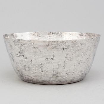 A Tapio Wirkkala silver bowl, Kultakeskus Oy, Finland 1978.