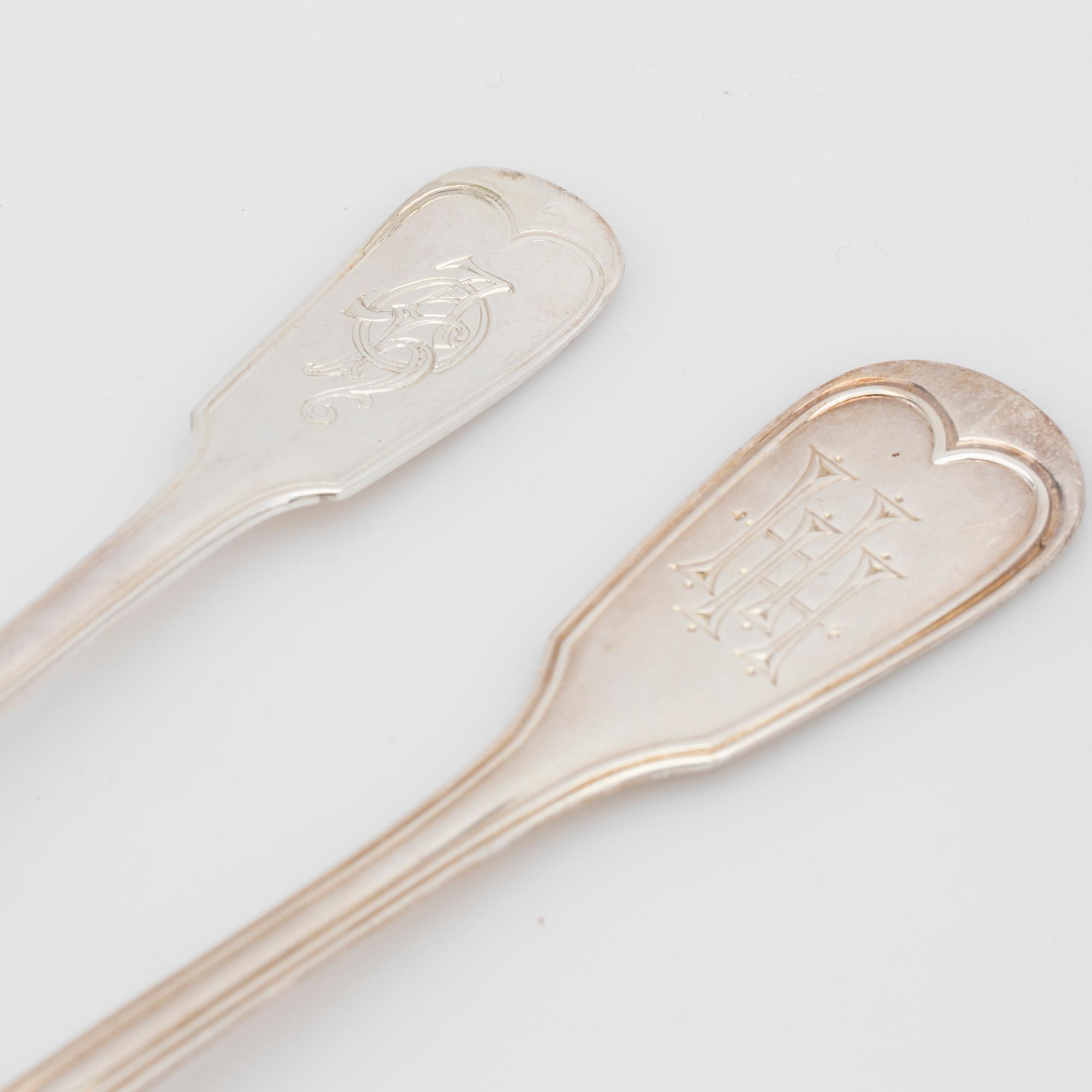 Silver cutlery, 300 pieces, silver 800, H. Walter, Germany.