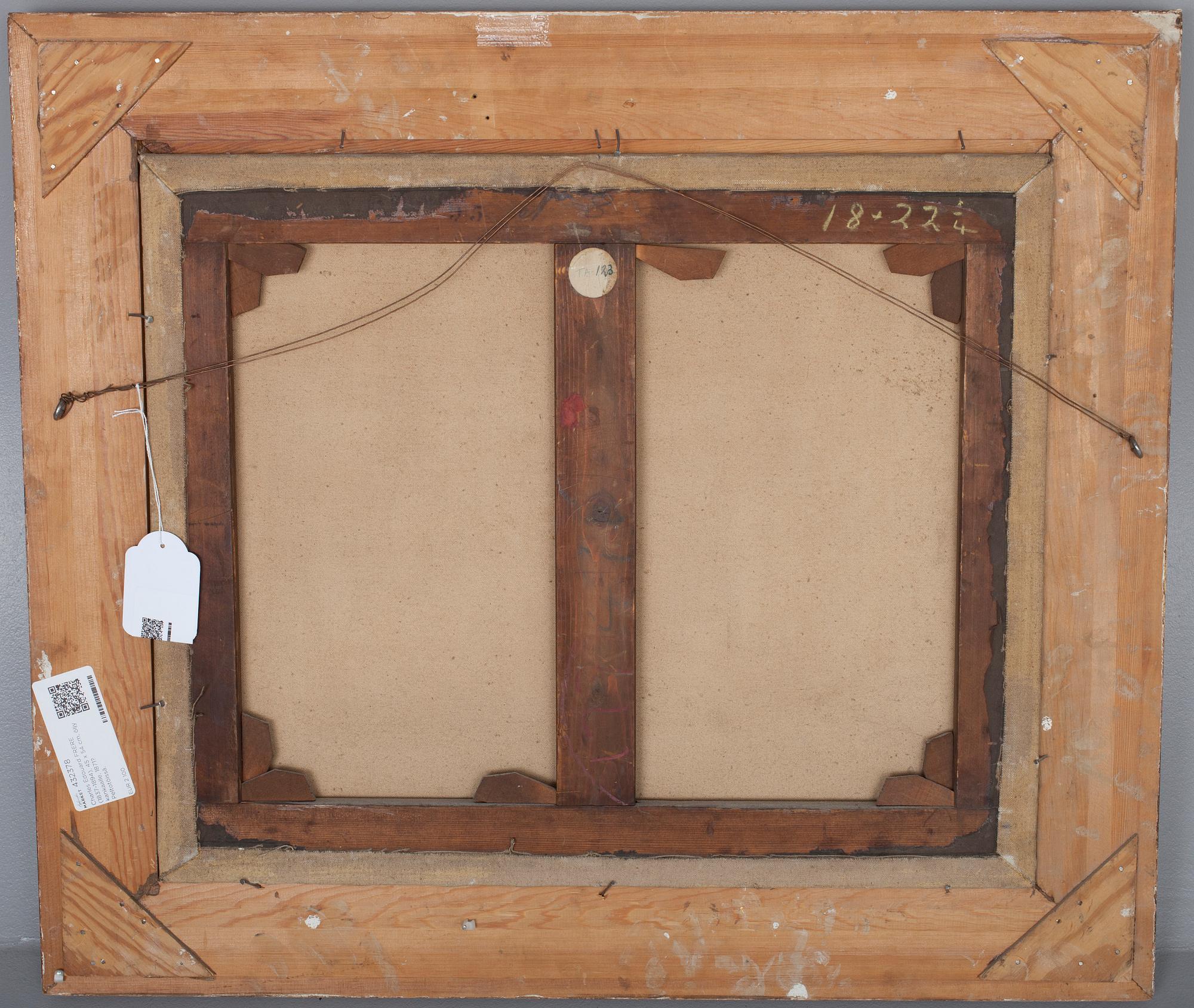 CHARLES ÉDOUARD FRÈRE, olja på duk, signerad och daterad -71.