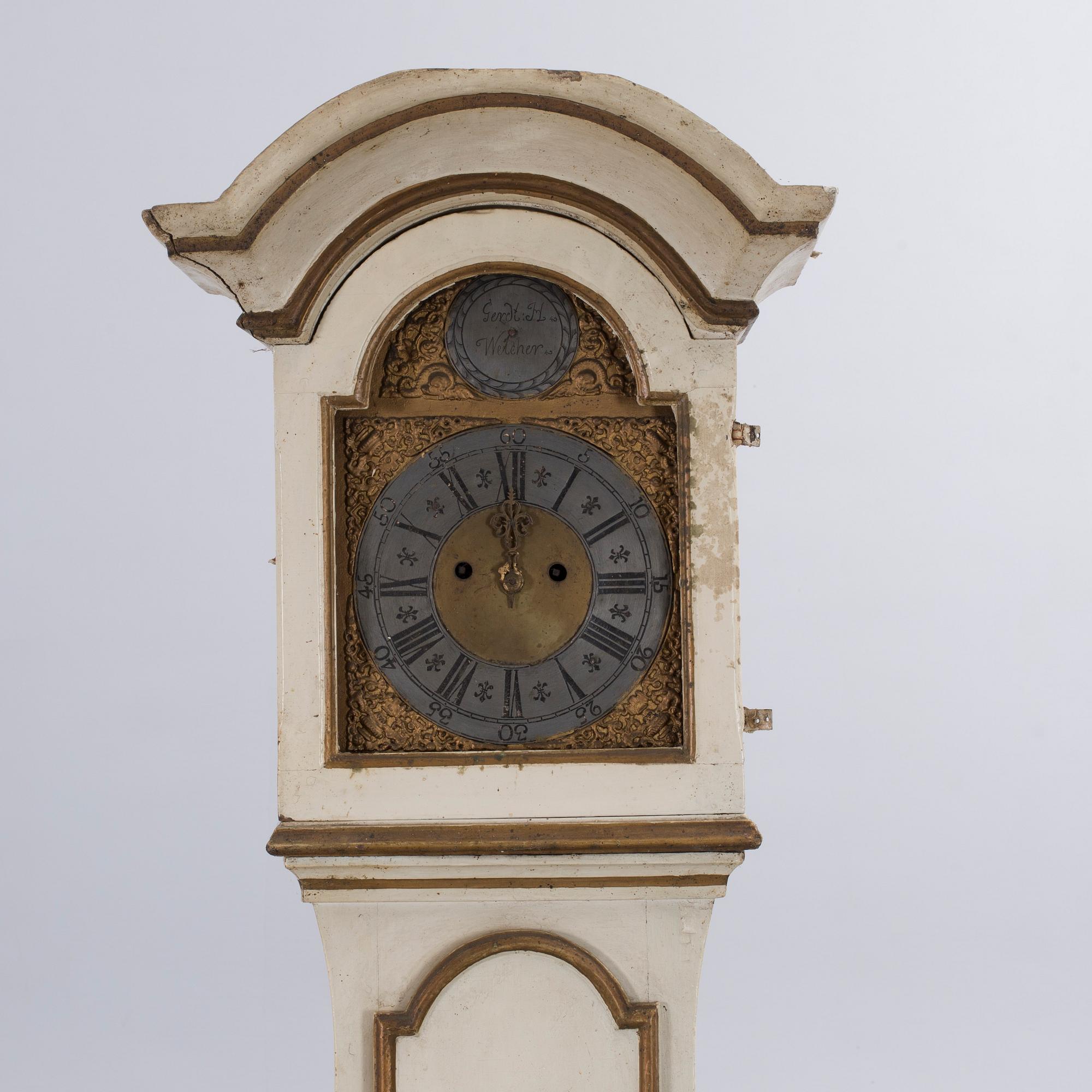 GOLVUR, urtavla märkt Gerhard Welcher (Eskilstuna), 1700-talets slut.