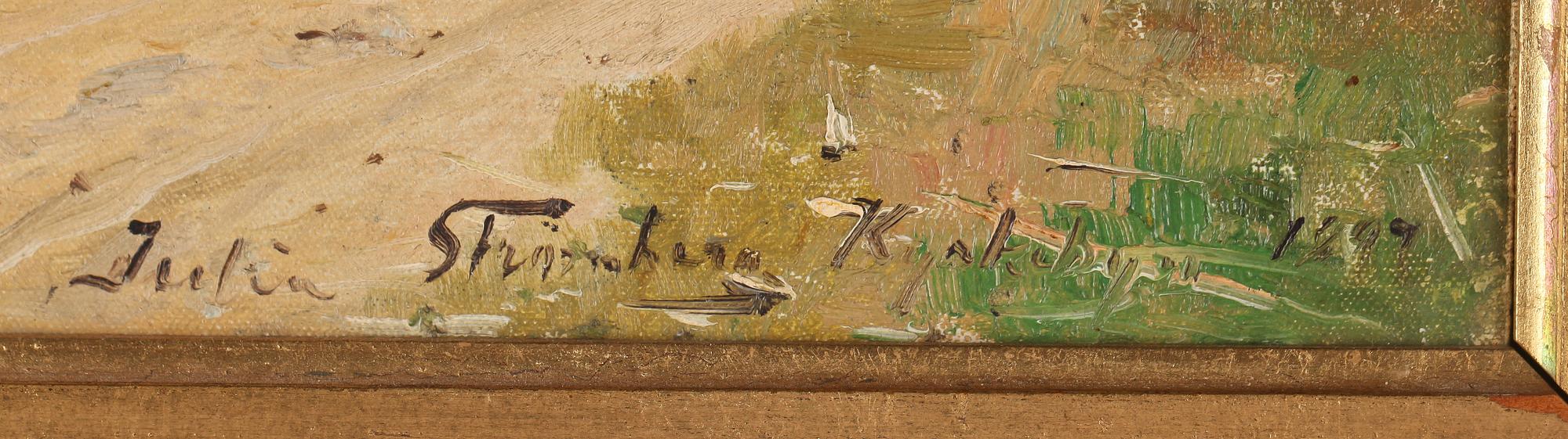 JULIA STRÖMBERG, olja på duk, signerad och otydligt daterad.