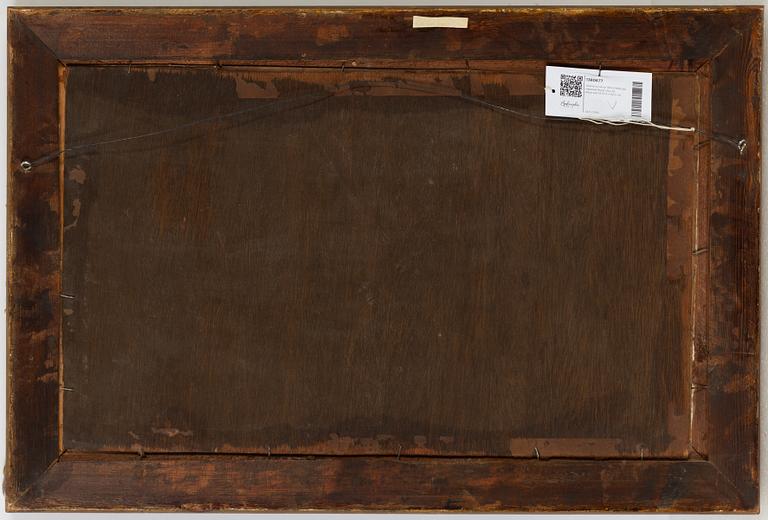 Unknown artist 19th/20th Century. Signed Ruyd. Oil on paper-panel 37.5 x 62.5 cm.