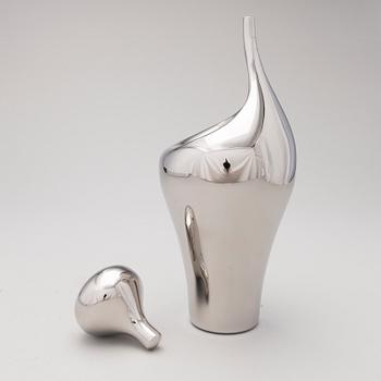 A GEORG JENSEN PITCHER, steel, design Aldo Bakker.