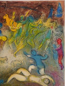 Marc Chagall, "Chloe is carried off by the Methymneans", ur: "Daphnis and Chloe".
