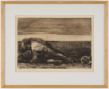 Käthe Kollwitz, "Die Pfluger" ur: Bauernkrieg (Peasant's War).