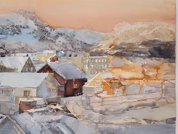 Lars Lerin, Motif from Lofoten.