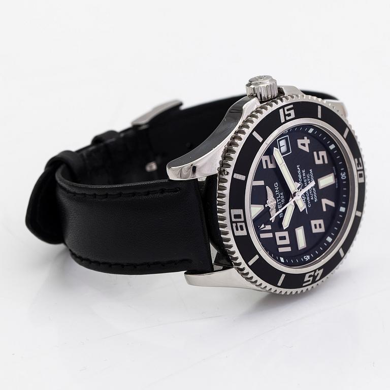 Breitling, Superocean, 1500m, armbandsur, 42 mm.