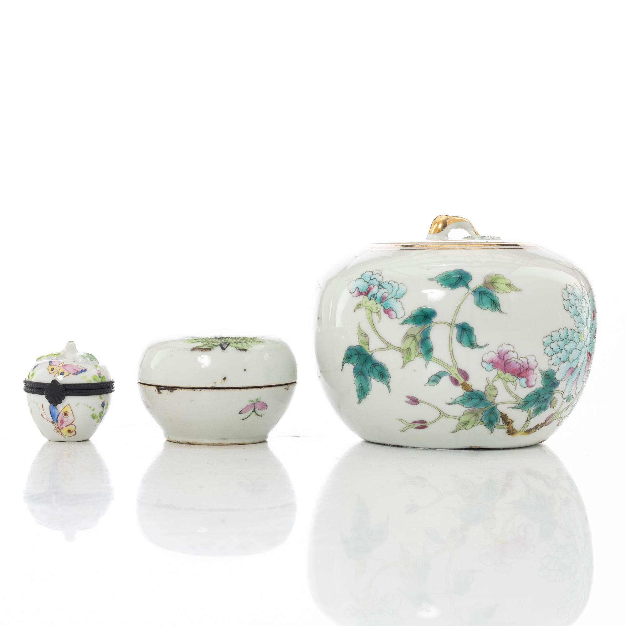 Parti porslin, 6 delar, Kina, 1800-1900-tal.