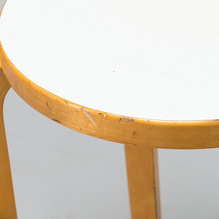 Alvar Aalto, a 1980s 'K65' barstool for Artek.