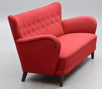 SOFFA samt FÅTÖLJ, 1900-tal.