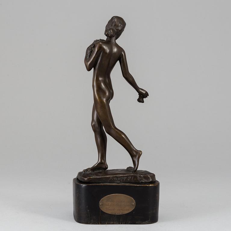 ARVID KNÖPPEL, Sculpture. Signed and dated. Foundry mark. Bronze.