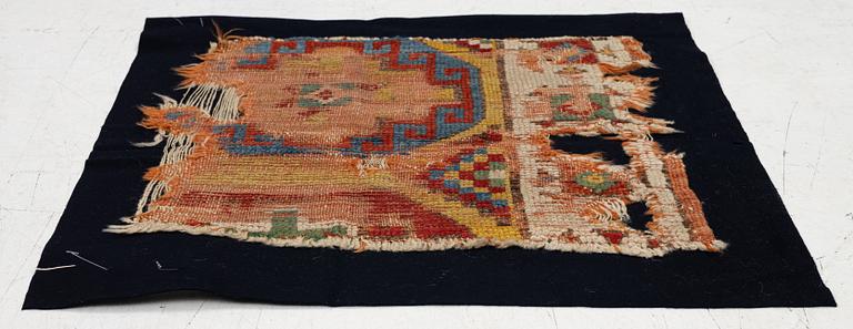 An 18th century Cappadocia 'Memling Gül" fragment, c. 55 x 58 cm.