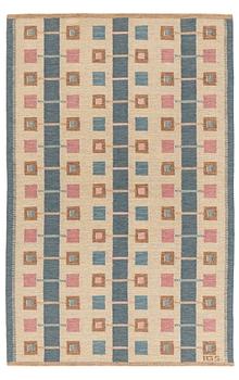 Anna-Greta Sjöqvist, matta, rölakan, ca 226 x 146,5 cm, signerad AGS.