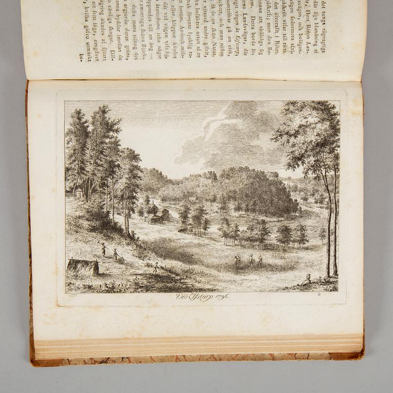 A Swedish ”Voyage pittoresque”, 1797, with 10 plates and 24 engravings in text.