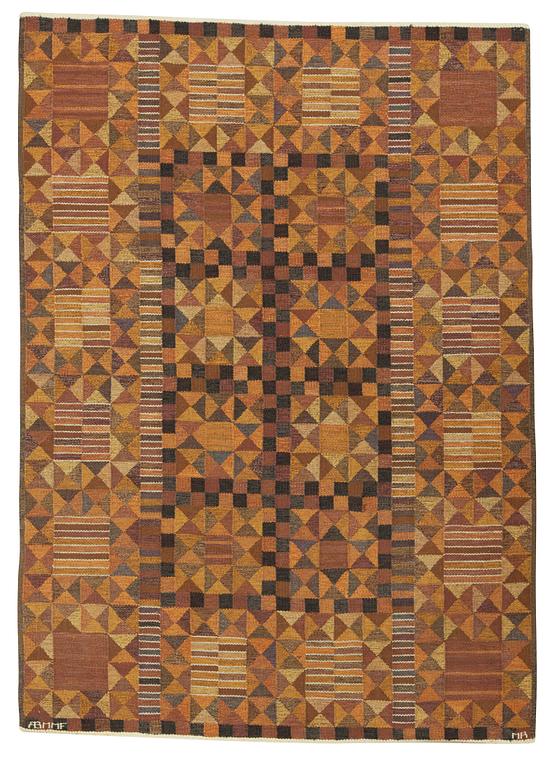 Marianne Richter, MATTA. "Rubirosa, brun". Gobelängteknik. 247 x 175,5 cm. Signerad AB MMF MR.