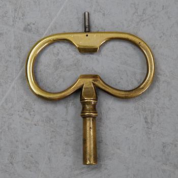 A Gustavian wall clock by Hans Wessman (active in Stockholm 1787-1805).