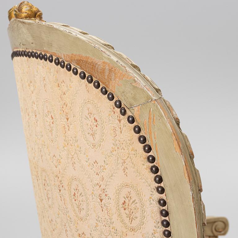 Karmstol, Louis XVI-stil, omkring 1900.