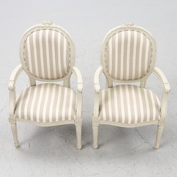 Barnmöbler, 4 delar, Gustaviansk stil, 1900-talets senare del.